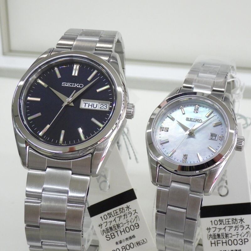 SEIKO セイコーセレクション SBTH009&HFH003P ブルー&ライトブルー