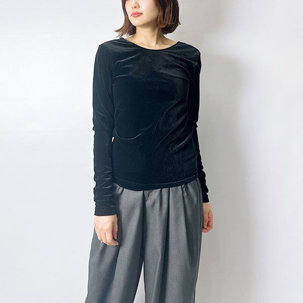 ELENDEEK エレンディーク BACK OPEN VELOUR TOP 5124427216 2024秋冬 