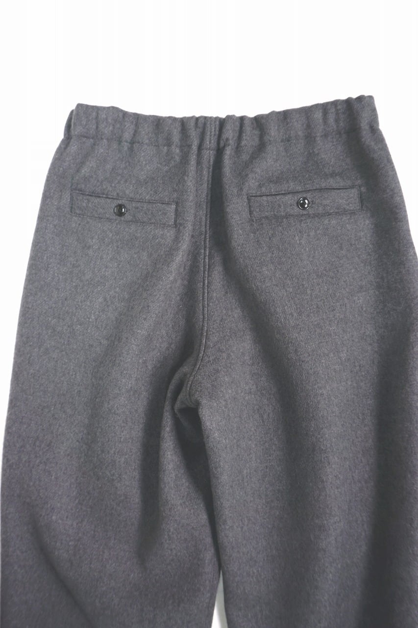 Wool Beaver Wide Easy Pants