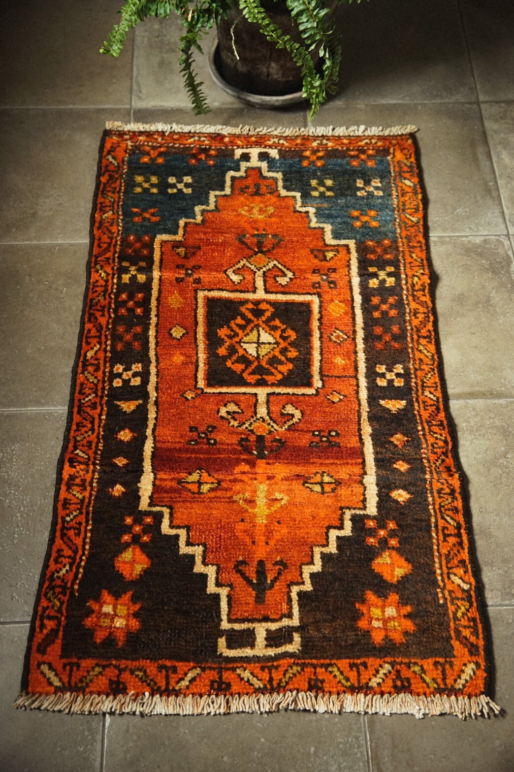 370-Vintage Kurdish rug | 手織りのヴィンテージラグ専門店 | Bahr