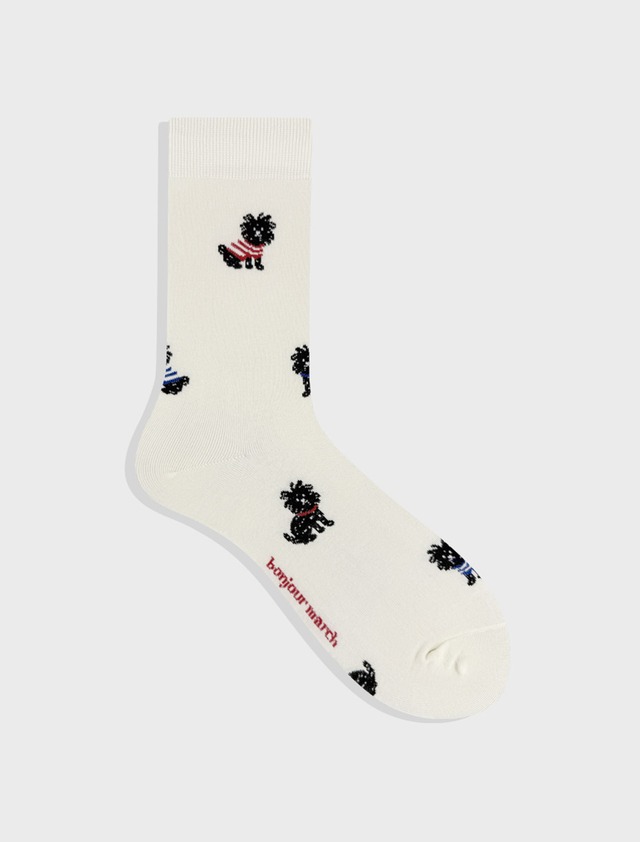 Shaggy puppy socks_black