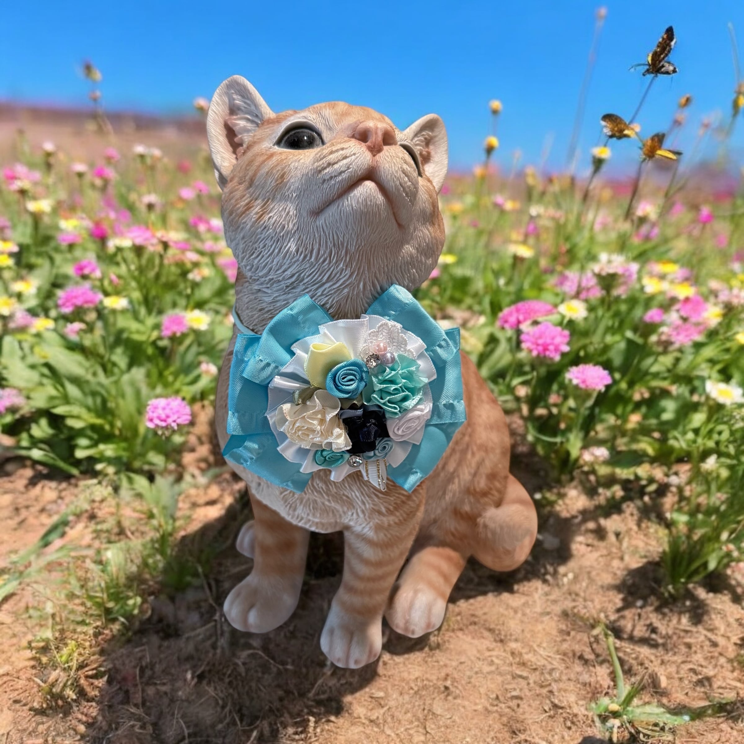 YOSEUE(寄せ植え)チョーカー】レギュラーサイズ 犬猫チョーカー リボン