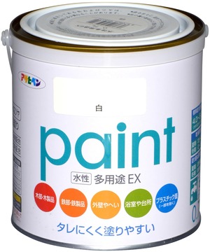 【在庫のみ】アサヒペン 水性多用途EX 0.7L 白 塗料 ペンキ 水性 多用途 屋内外用 半ツヤ ソフトなツヤ 低臭 防カビ サビドメ剤配合 タレにくく塗りやすい シックハウス対策品 日本製