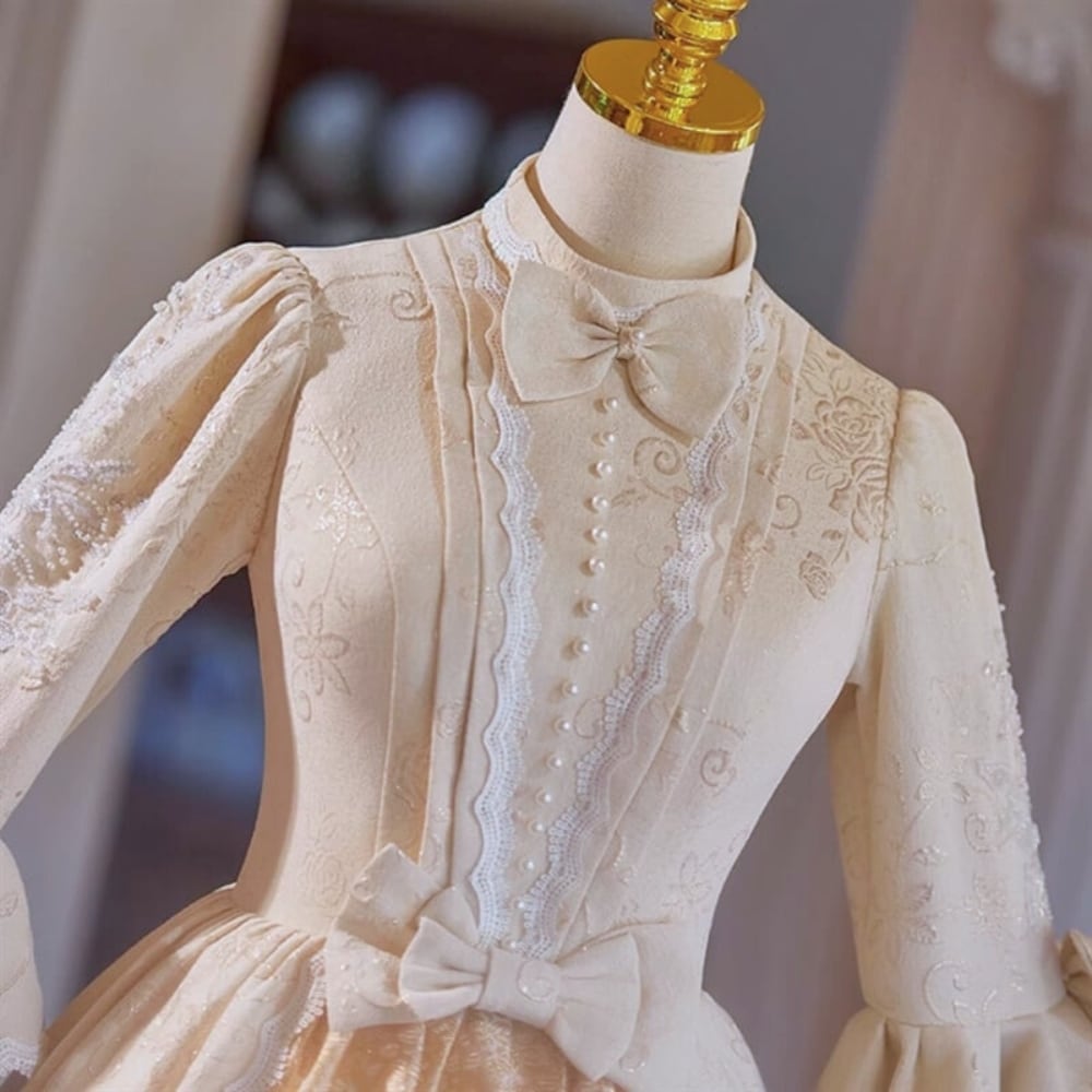 ハーフネッククラシカルドレス D1353 | 演奏会・ステージ・パーティー