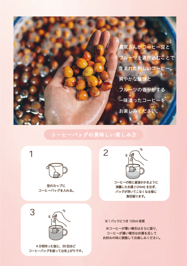 【コーヒーバッグ】メロン10パック入り インフューズドコーヒー