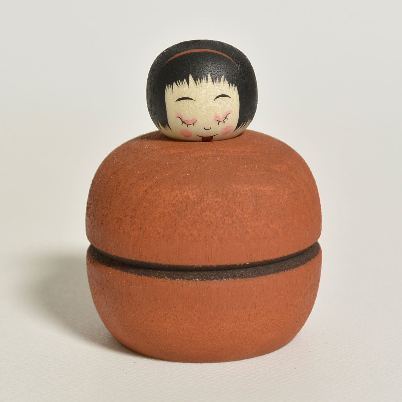 ミニ百想こけし 約2寸 約6cm 鈴木明 工人（作並系）#2438 | コケシア
