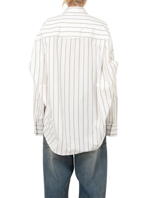 【25AW】Maison MIHARA YASUHIRO ミハラヤスヒロ / LEON Embroidery Stripe Shirt / ストライプシャツ