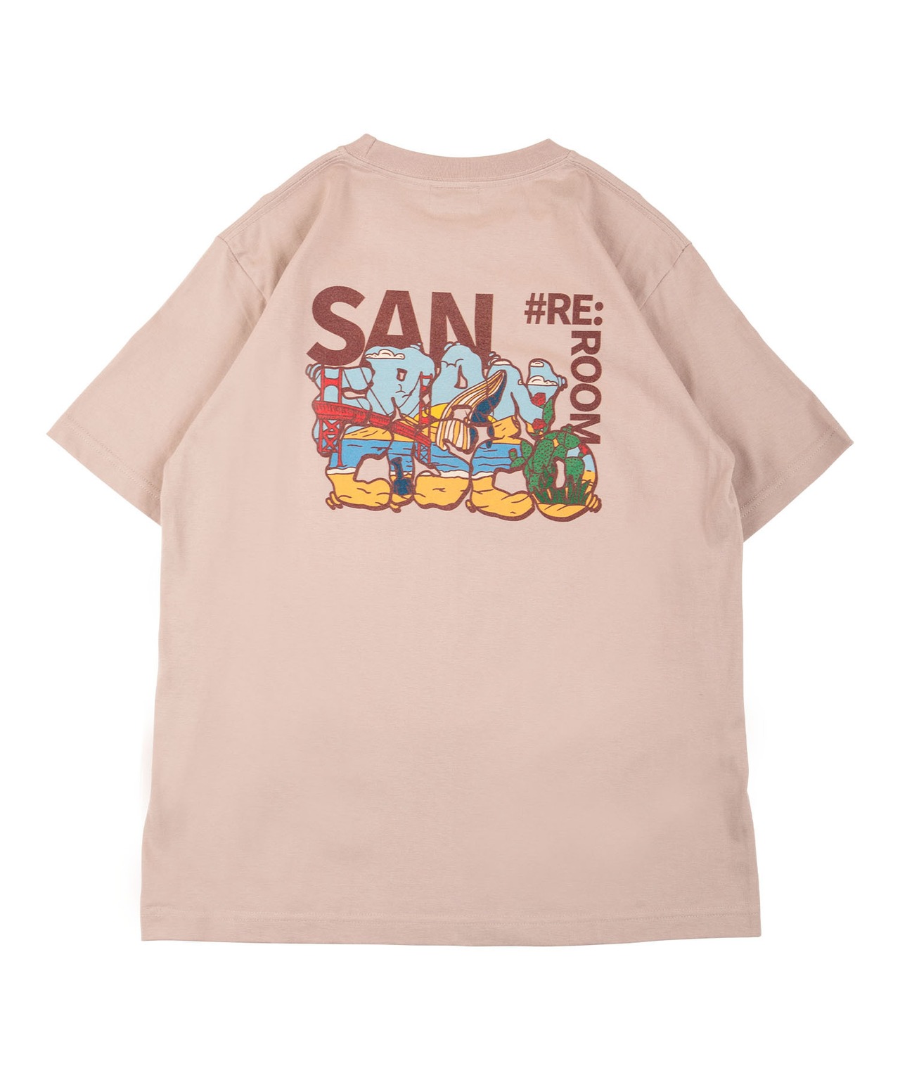 【#Re:room】SAN FRANCISCO ILLUST PRINT T-shirts［REC704］