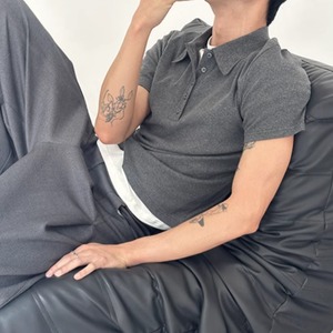 スリムフィットポロシャツ　0782