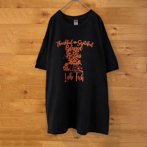 【GILDAN】プリント Tシャツ 黒ボディ XL ビッグサイズ us古着