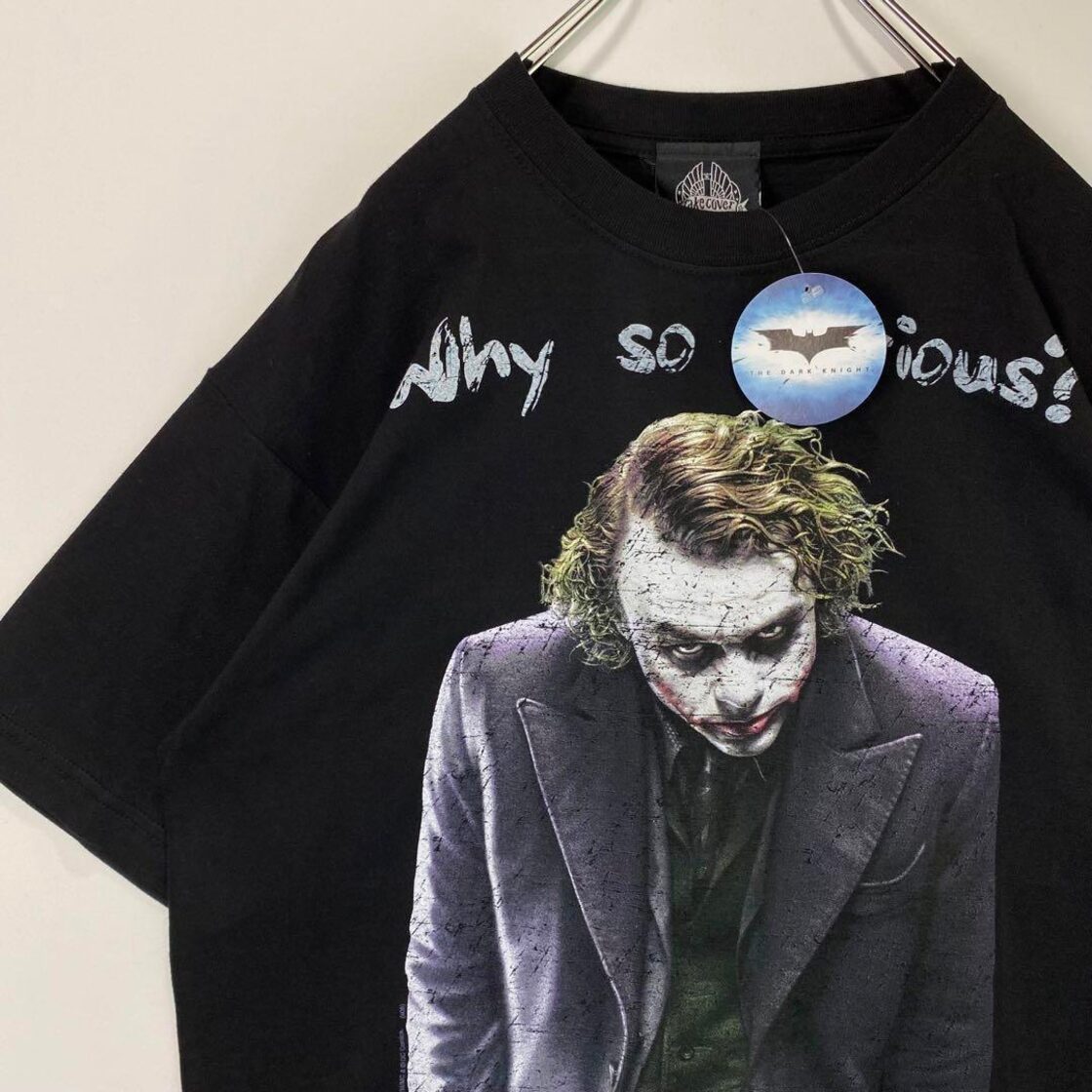 新品 ジョーカー Tシャツ ヒースレジャー バットマン ブラック Lサイズ 