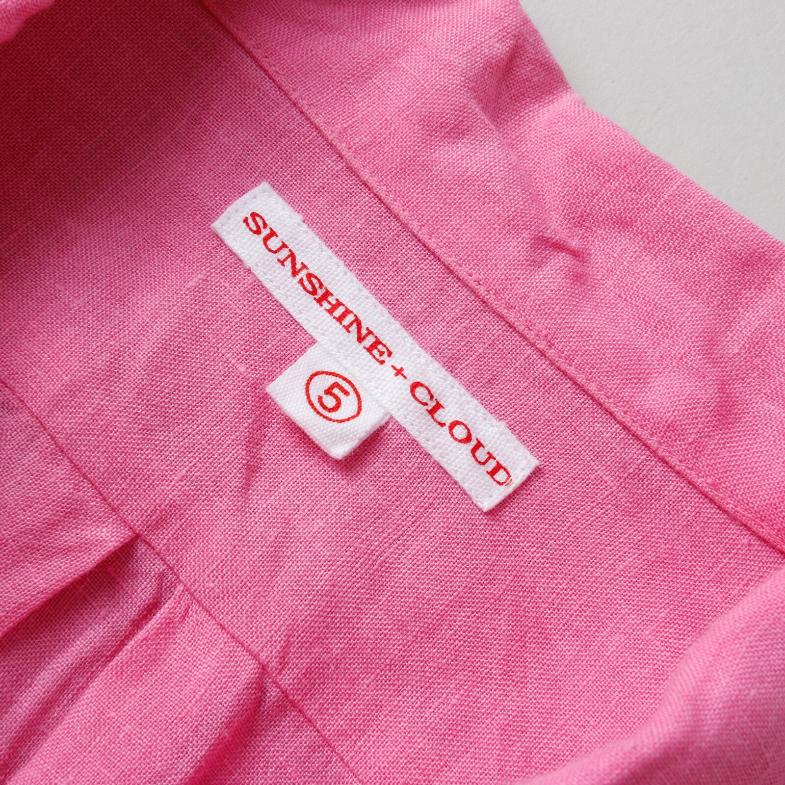 サンシャインクラウド　シャツ　リネン　麻　ピンク　サイズ2 Mサイズ SUNSHINE+CLOUD / ニューウエストリネンシャツ（MENS,LADYS