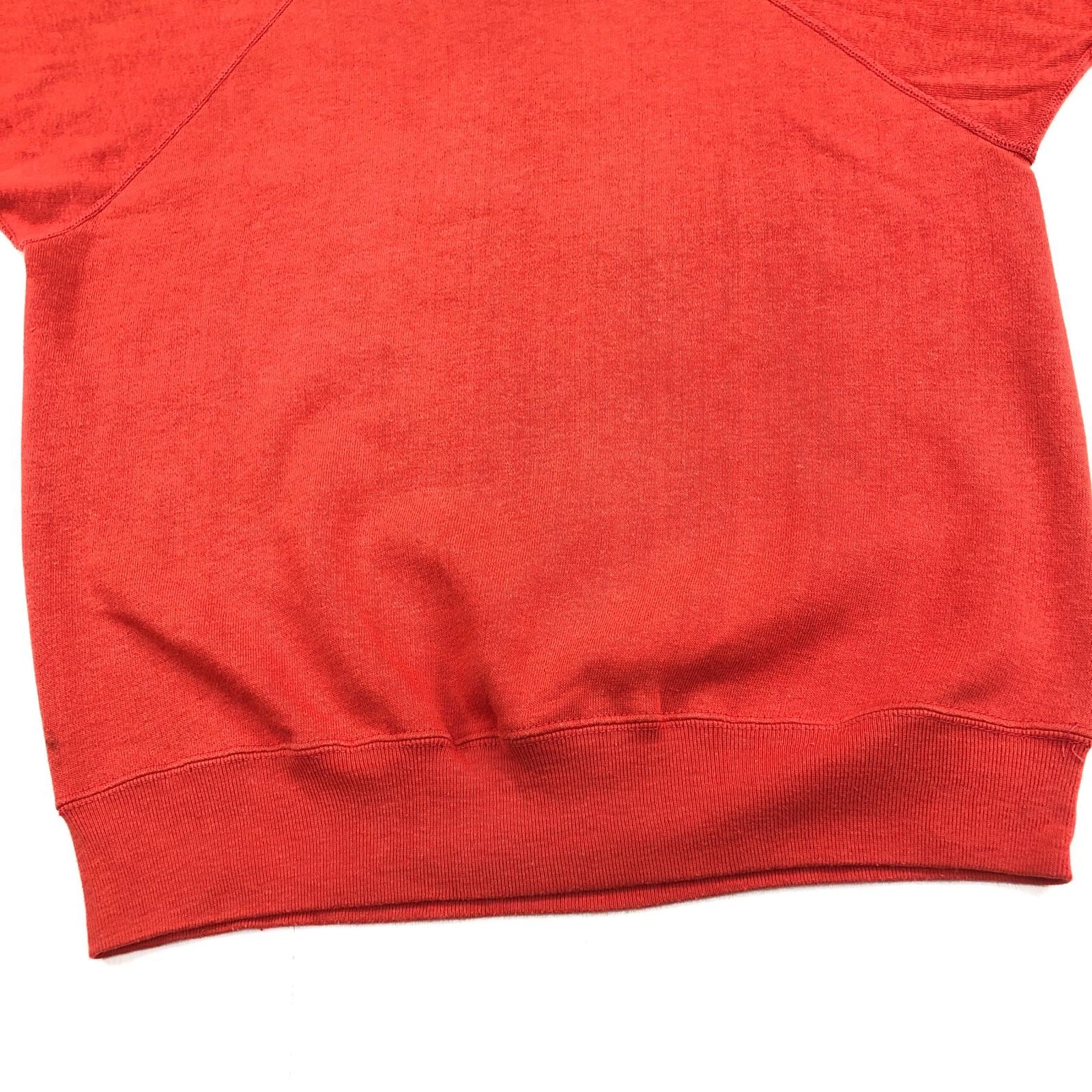 60s ヴィンテージ スウェット ラグランスリーブ フェード 赤 レッド TOWNCRAFT タウンクラフト 60年代 J.C.Penney ラグランスリーブ 丸胴