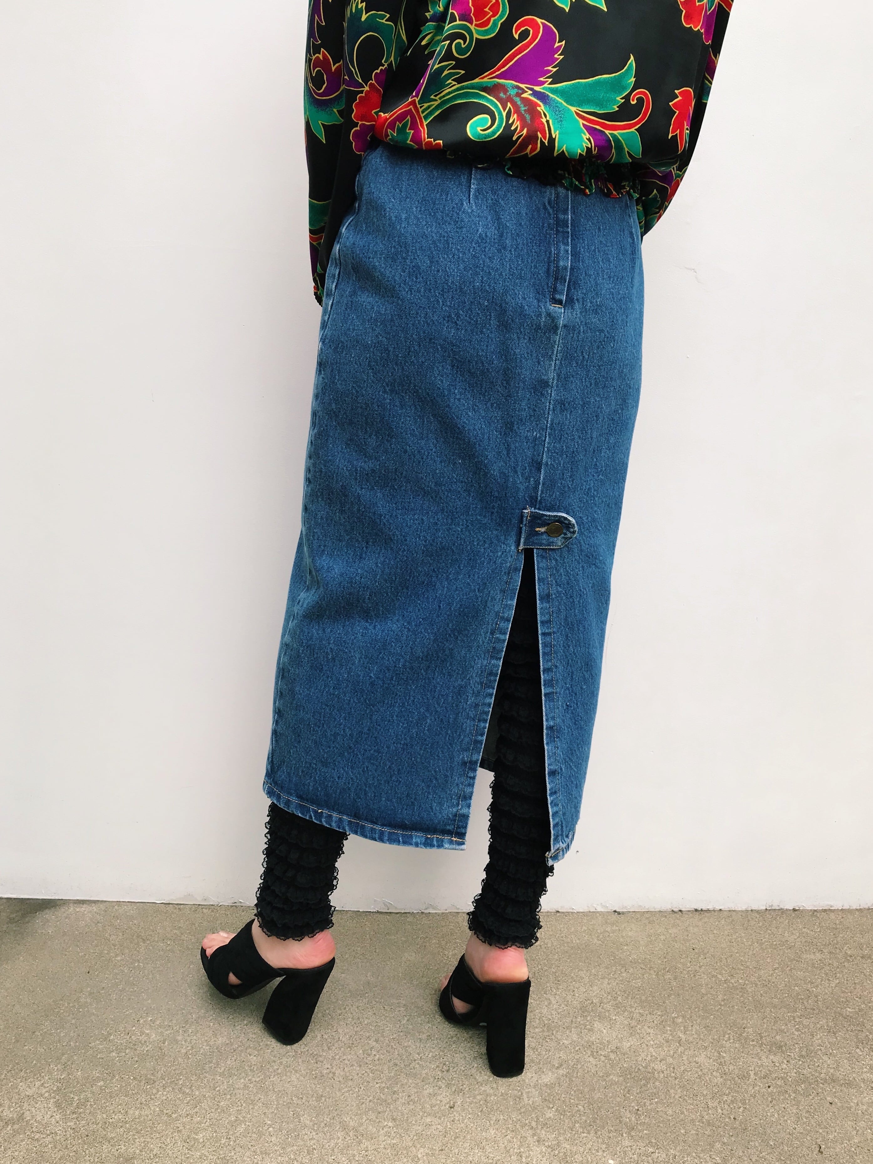 Vintage denim skirt ( ヴィンテージ デニム スカート )