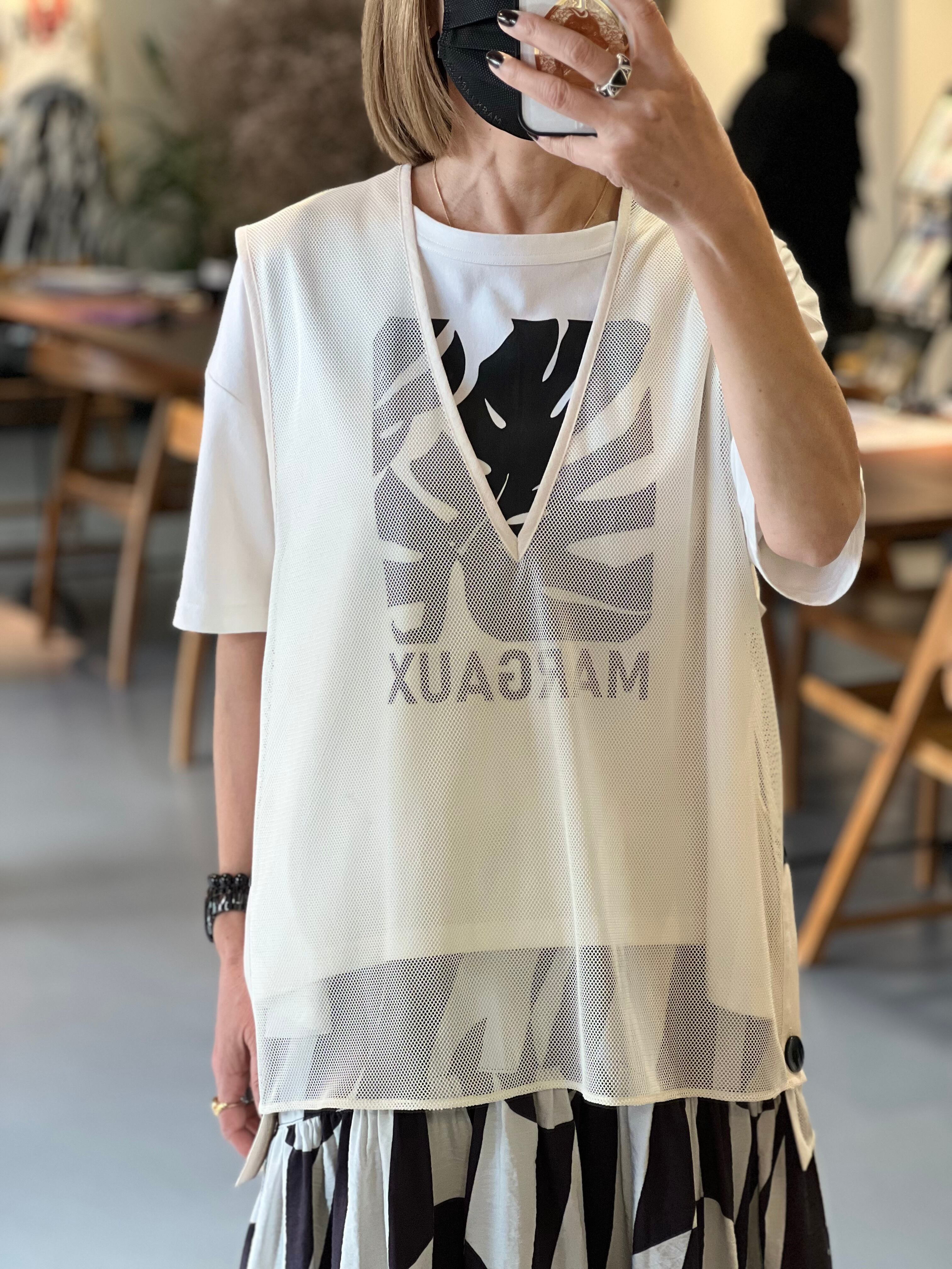 予約販売【 Margaux Vintage 】メッシュサイドボタンベスト (26045) 3