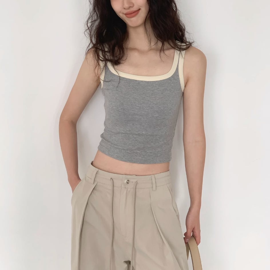 todayful カップインリブタンクトップ オリーブ TODAYFUL × Studio Doe