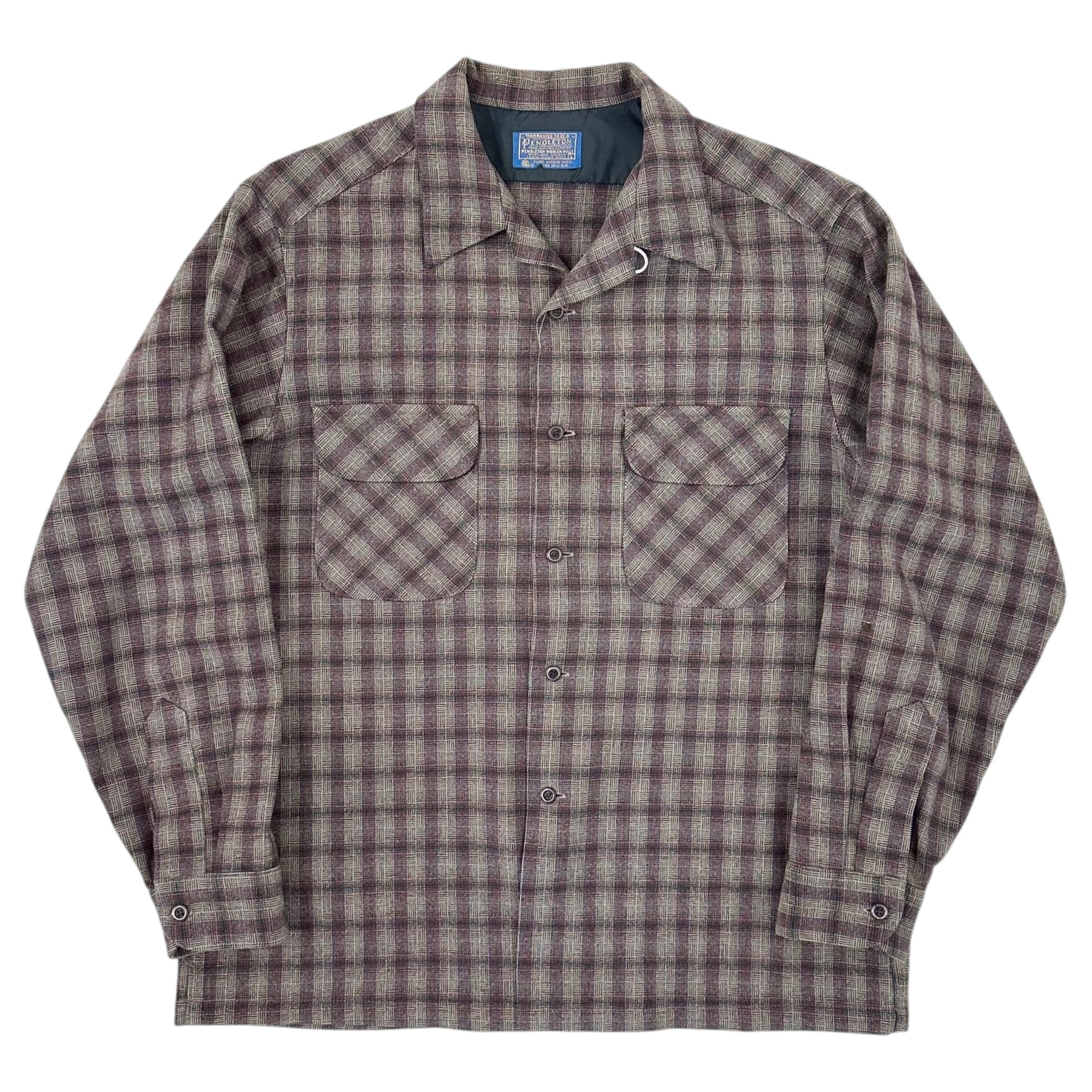 70's PENDLETON Bord Shirt Mulch Color | BerBerJin Yuhodo