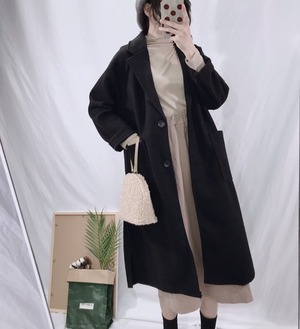 テーラードロングコート　AJ5Z5039-678