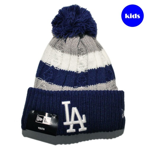 【子供用】 ニューエラ ニット帽 ビーニーキャップ 帽子 キッズ NEW ERA MLB ロサンゼルス ドジャース ワンサイズ AP60536306