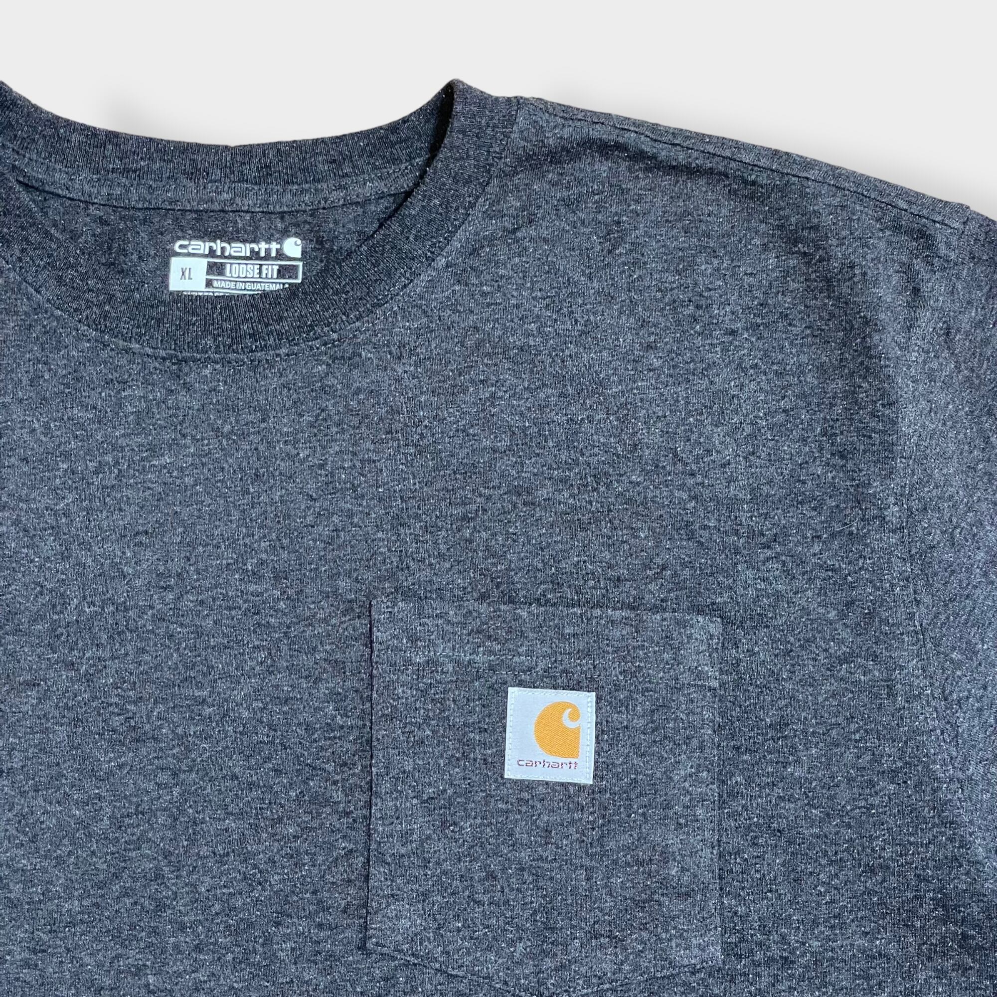 Carhartt】Cロゴ スクエアロゴ ラベル ポケット 半袖 Tシャツ