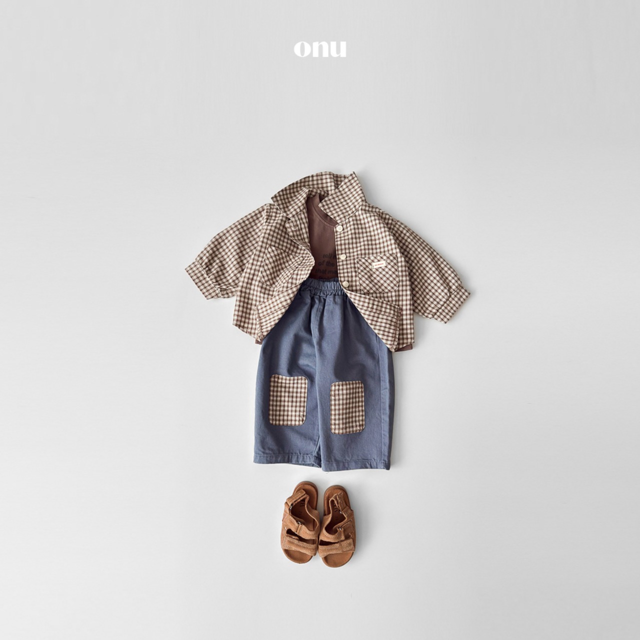 ONU 26/SS Checked shirt