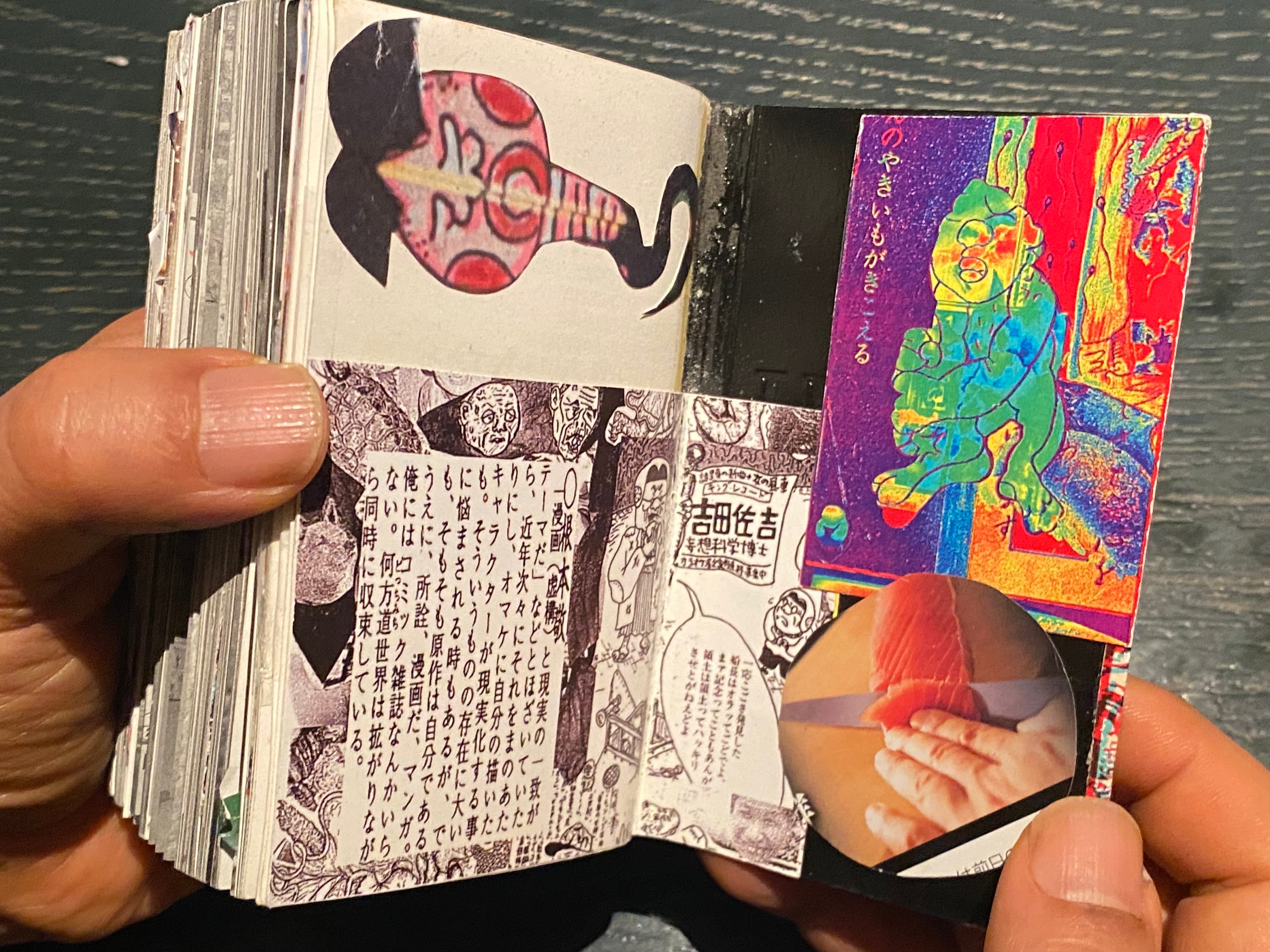 スクラップ系&ドローイングミニアート本『恐山』(限定1冊・2冊目は無い