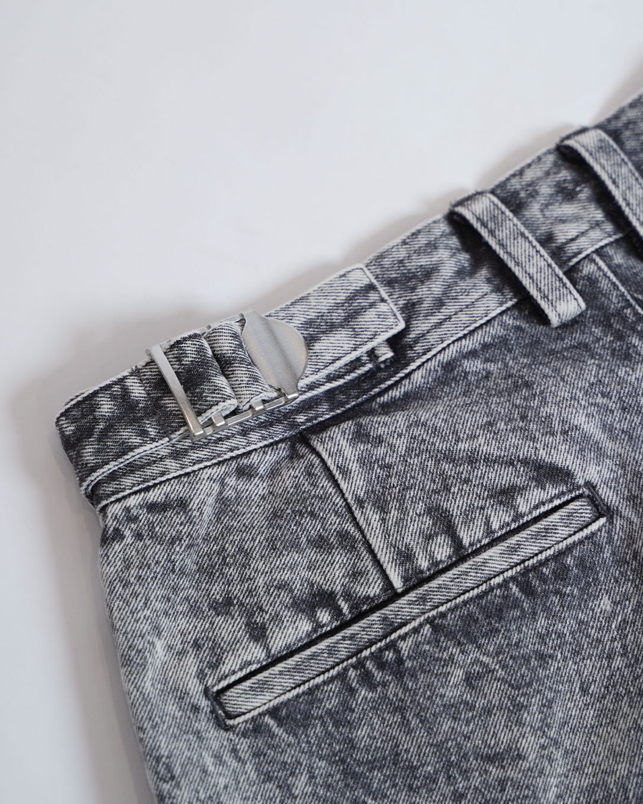 【#Re:room】TWO TUCK WIDE DENIM PANTS［REP321］