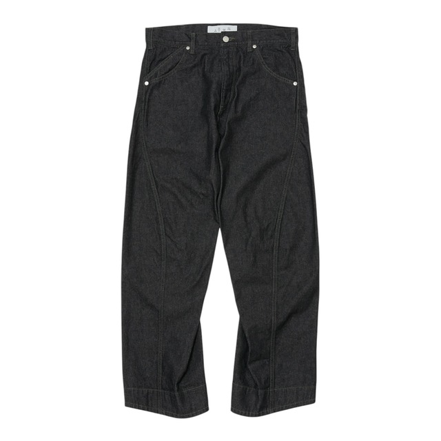 【BAL】ARTICULATED LOOSE STRAIGHT LEG 5P JEAN(BLACK)〈国内送料無料〉