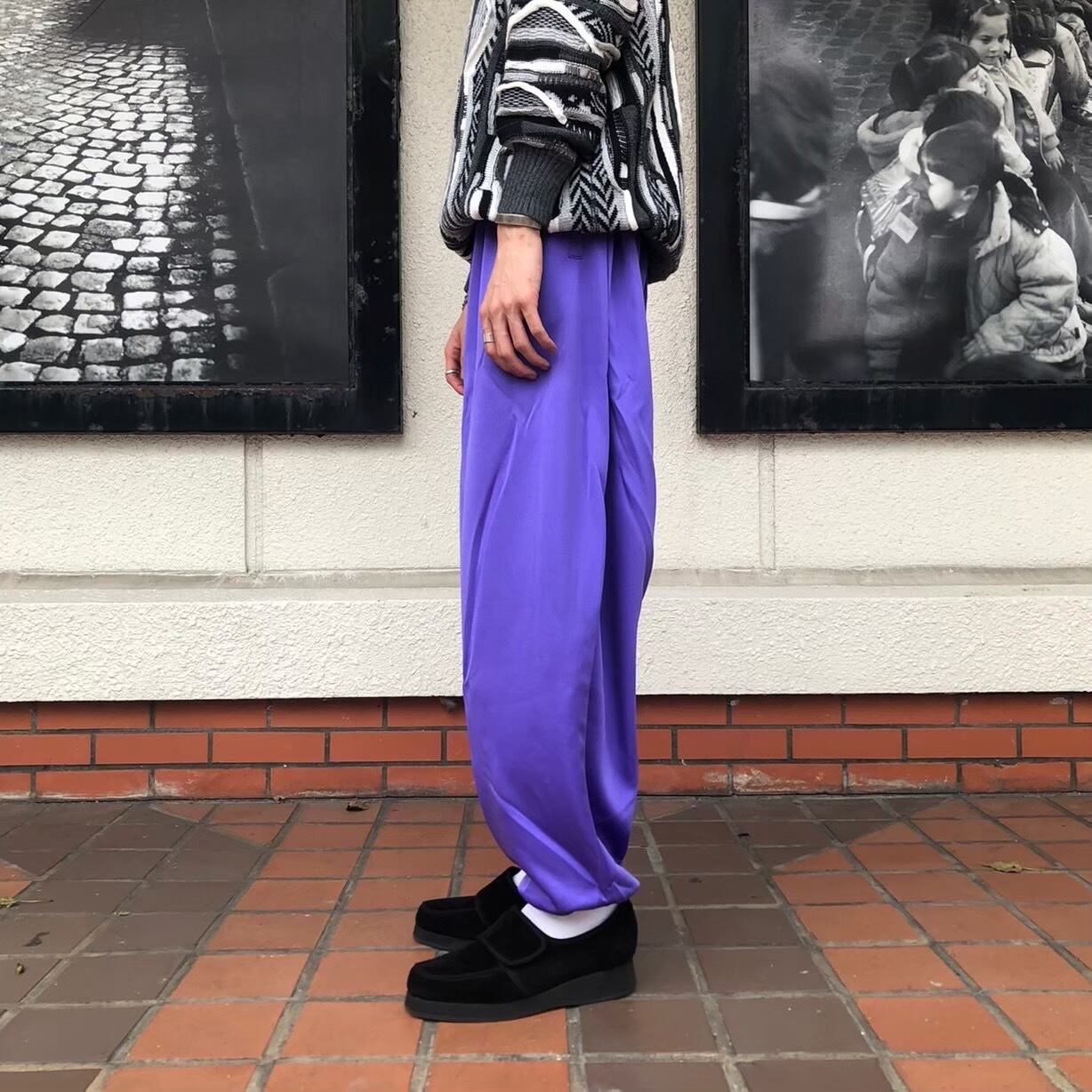 ストレッチドビー ☆LOCALINA ロカリナ パープル HOPPING TRACK PANTS