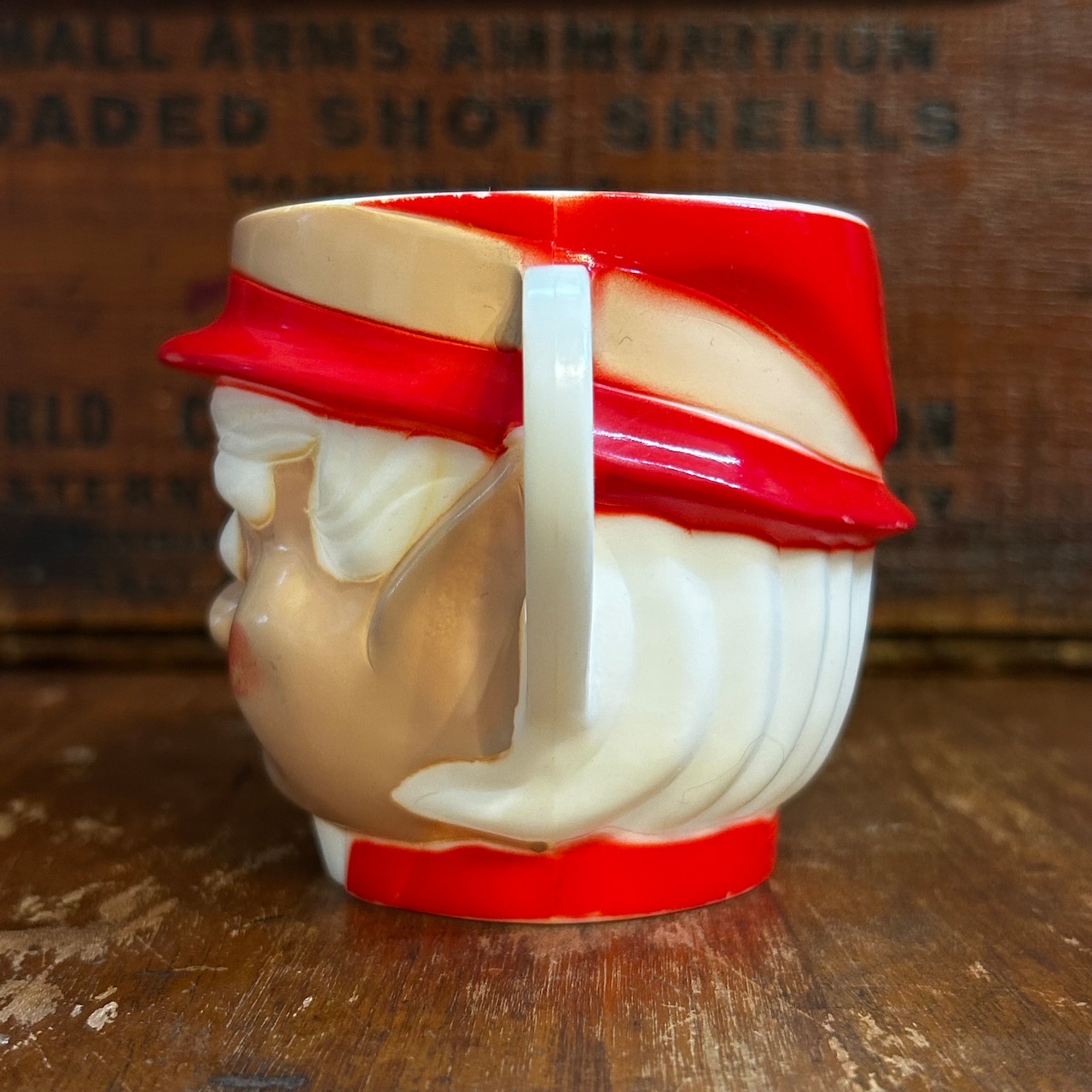 1972 キーブラー アーニー・エルフ ヴィンテージ フェイスマグ KEEBLER Ernie the Elf Plastic Face Mug D-631