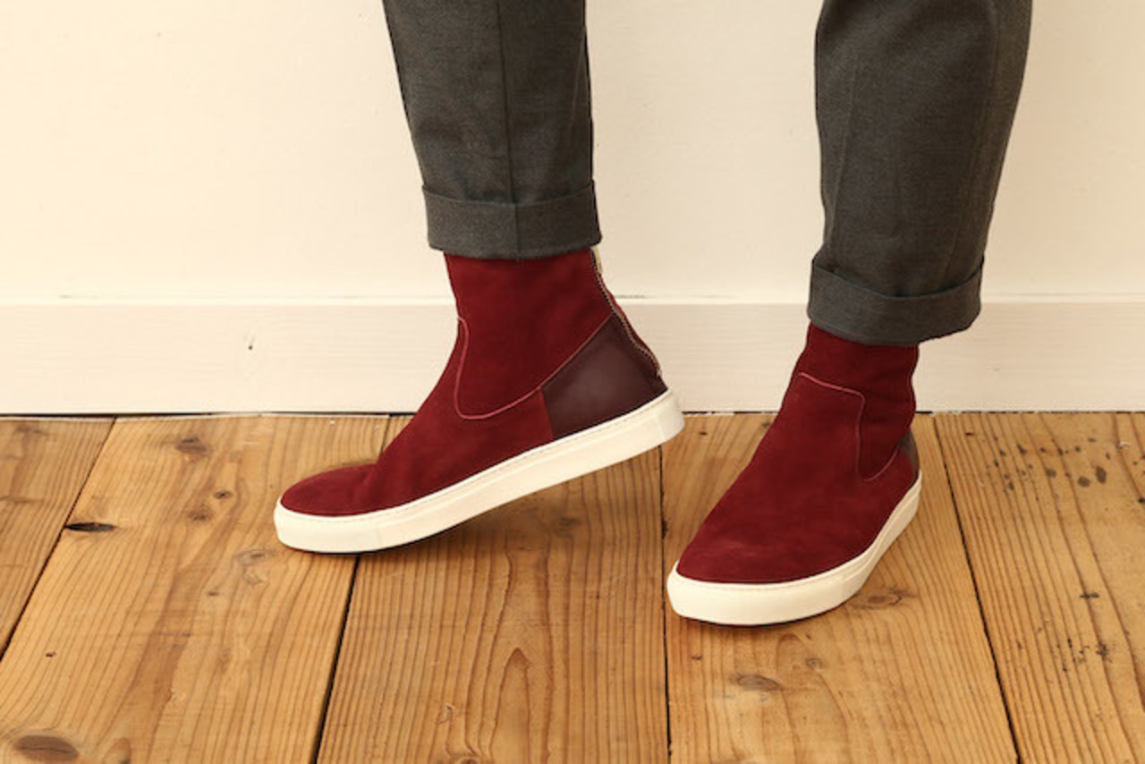 BACK ZIP SNEAKERS (SUEDE)