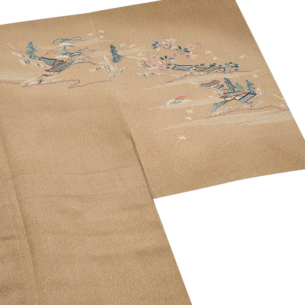 熊谷好博子 磯辺模様 東京友禅訪問着 袷着物【中古】 | かわの屋