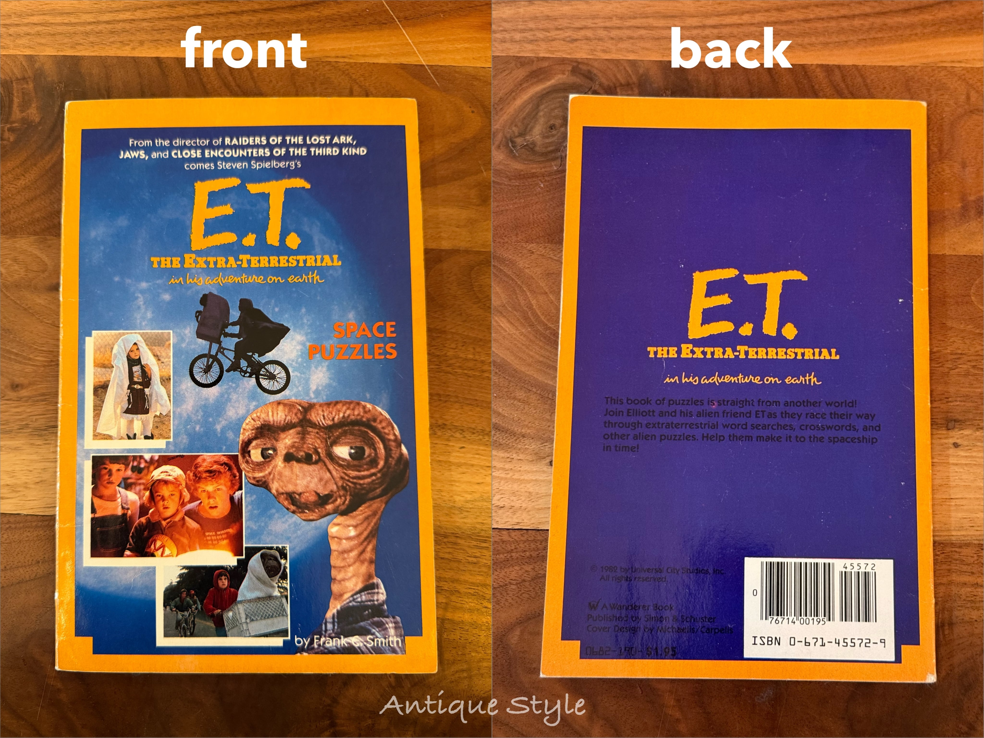 送料込】洋書 80s E.T. ｰ SPACE PUZZLES イーティー ぬりえ ゲーム