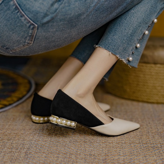 Bicolor Flat　Pumps