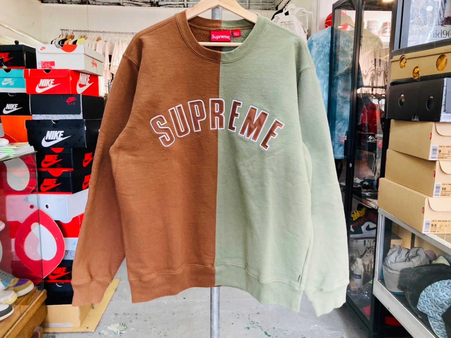 Supreme split sweatshirt