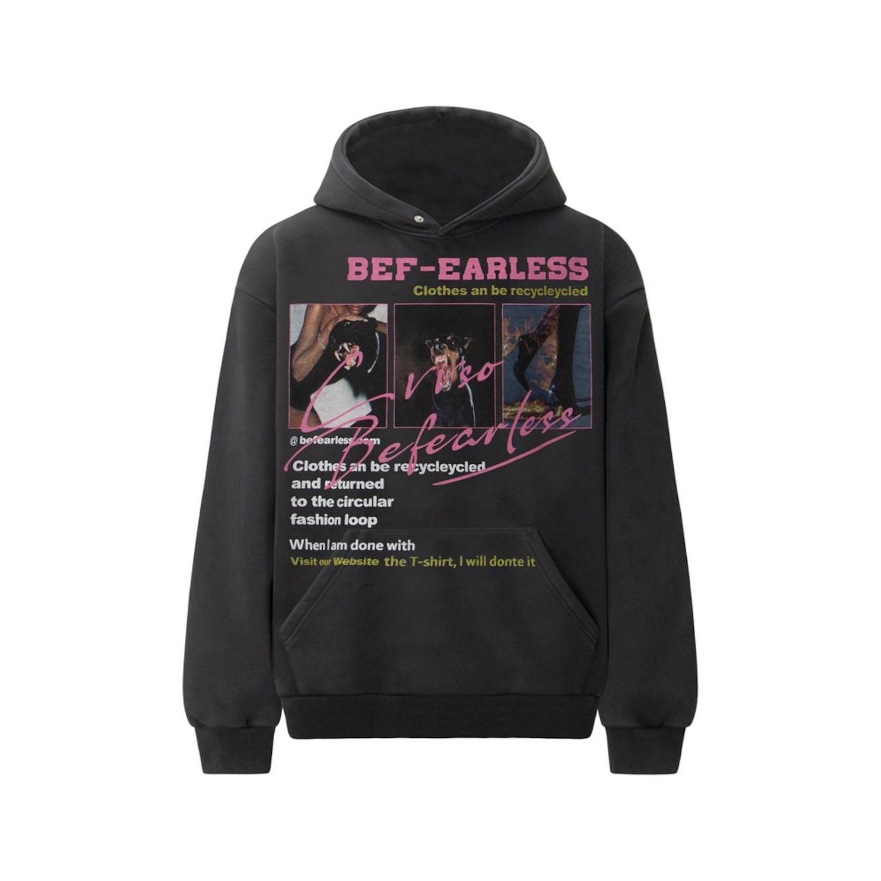 VINTAGE ストリート 美人と猛犬 パーカー T1844