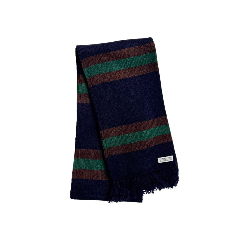 COMFORTABLE REASON / ACADEMIC SCARF NAVY | THE NEWAGE CLUB powered by BASE