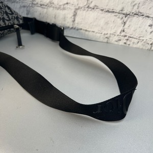 Diorクリスチャンディオールトロッター キャンバス ショルダーバッグ ブラック A-10363