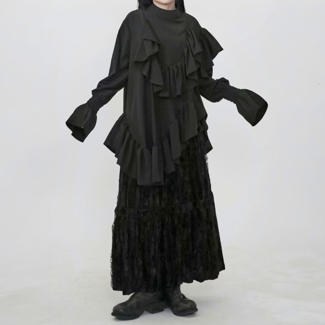 Ruffle layered blouse C1439