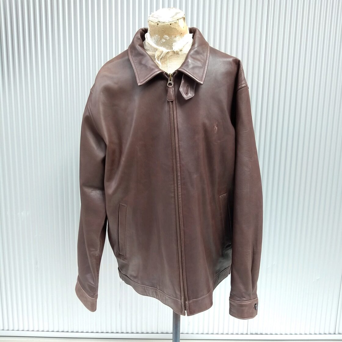 ラルフローレン スウェード 高級シングルライダース 美品 当る