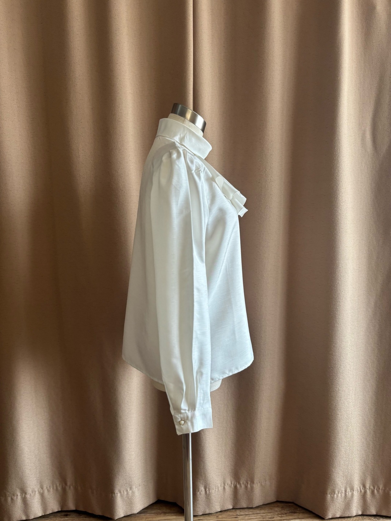 noble classical jabot shirt-4637-4【ブローチ付属商品】