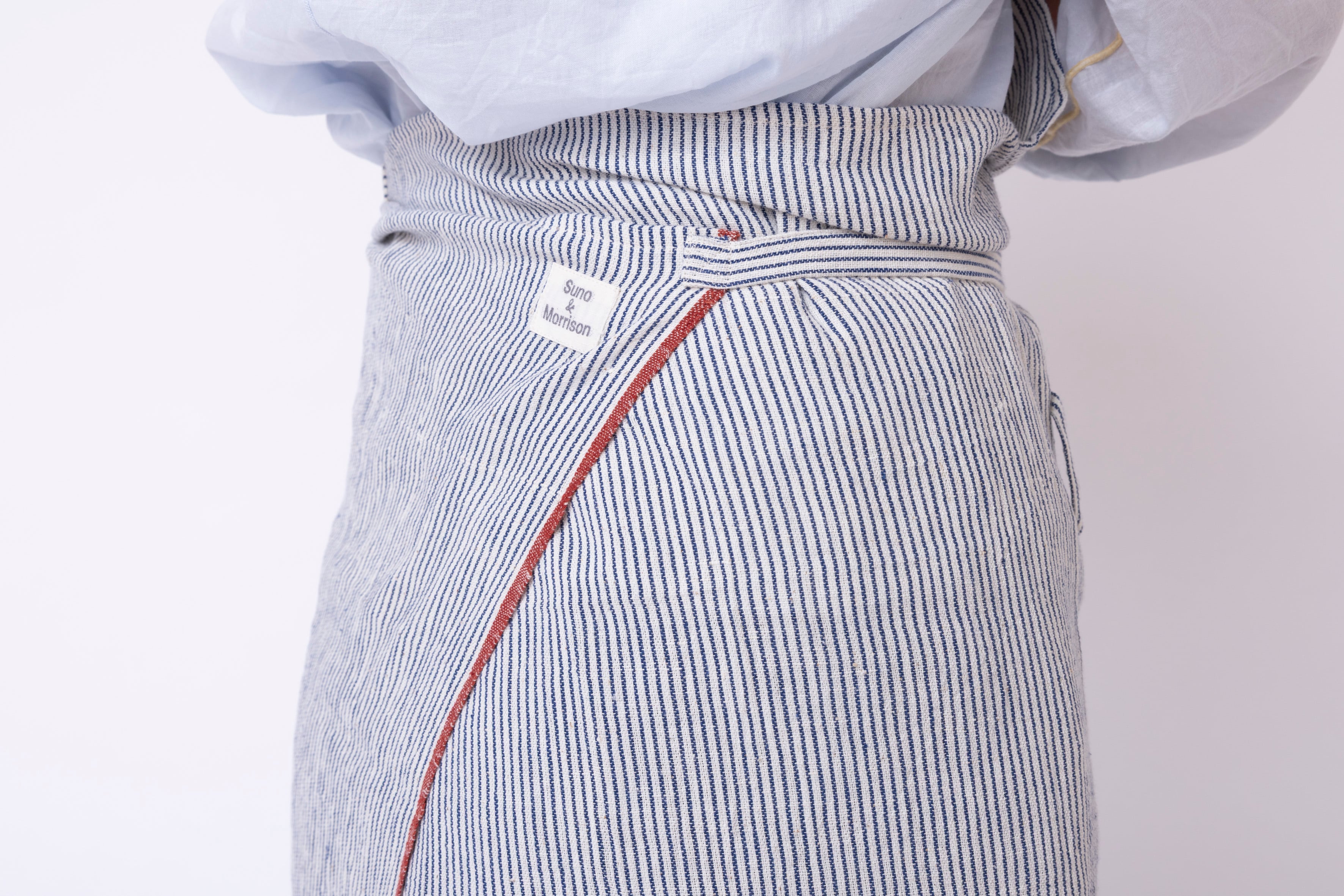 〈再入荷〉Suno & Morrison / オーガニックコットンカディエプロン〈Indigo Hickory〉