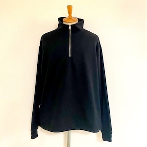 Half Zip Sweat　Black