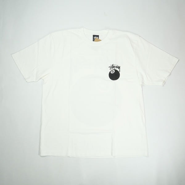 新品　STUSSY スチューシー　tシャツ L Size【XL】 STUSSY ステューシー 26SS 8 BALL TEE PIGMENT DYED White