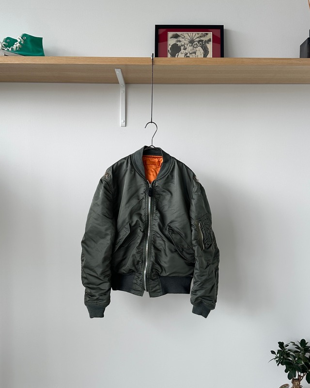 -ALPHA INDUSTRIES- Vintage 70s M L-2B Flight Jacket