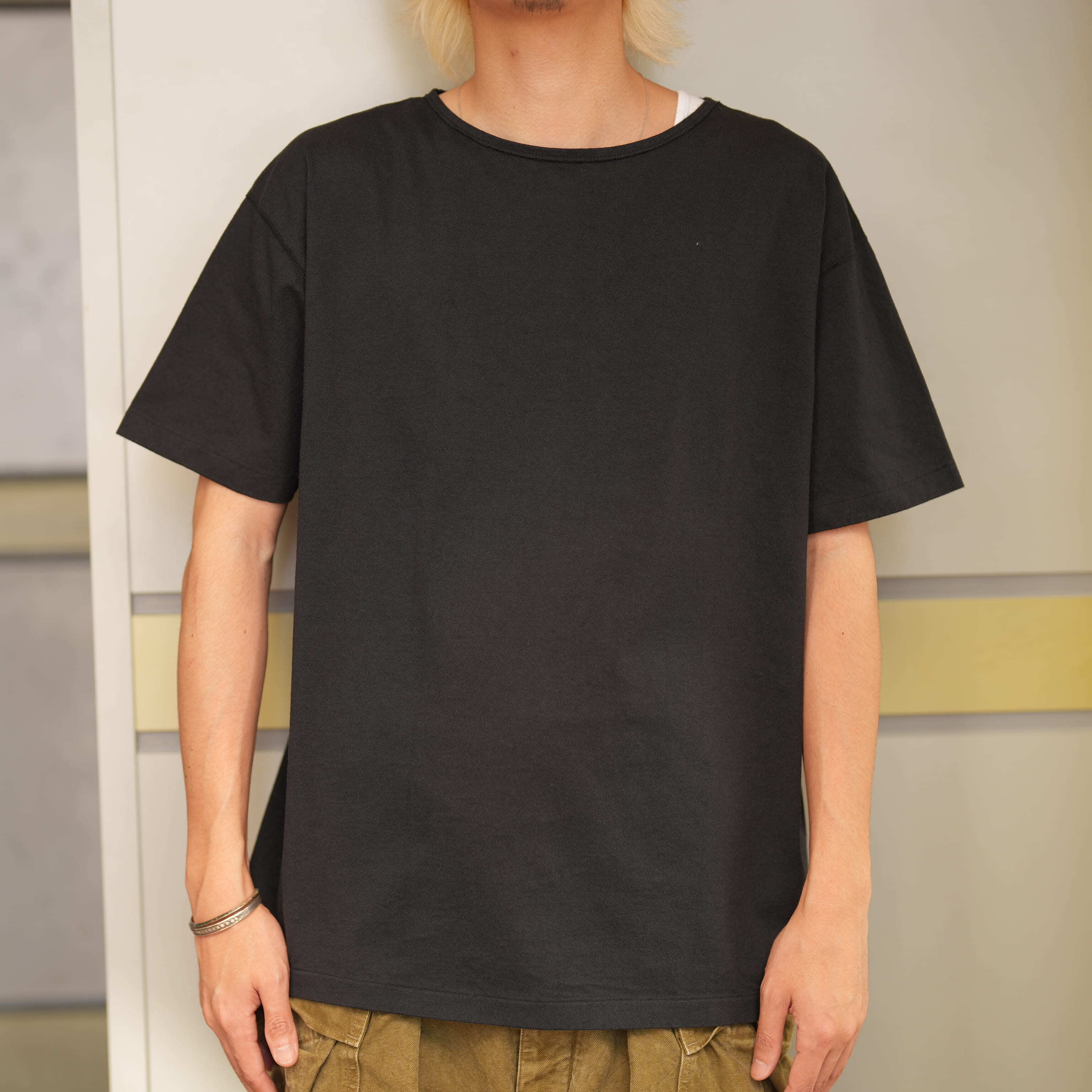 Indian Hill Knitting Service(インディアンヒルニッティングサービス) "US Naval T-Shirts" -BLACK-