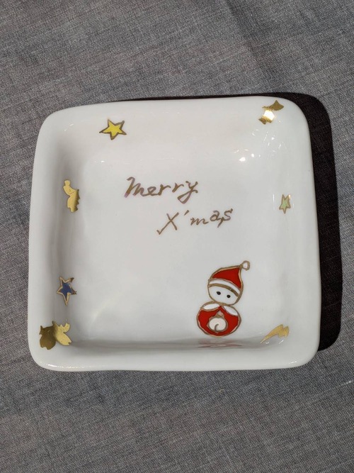 角小皿『Xmas』③