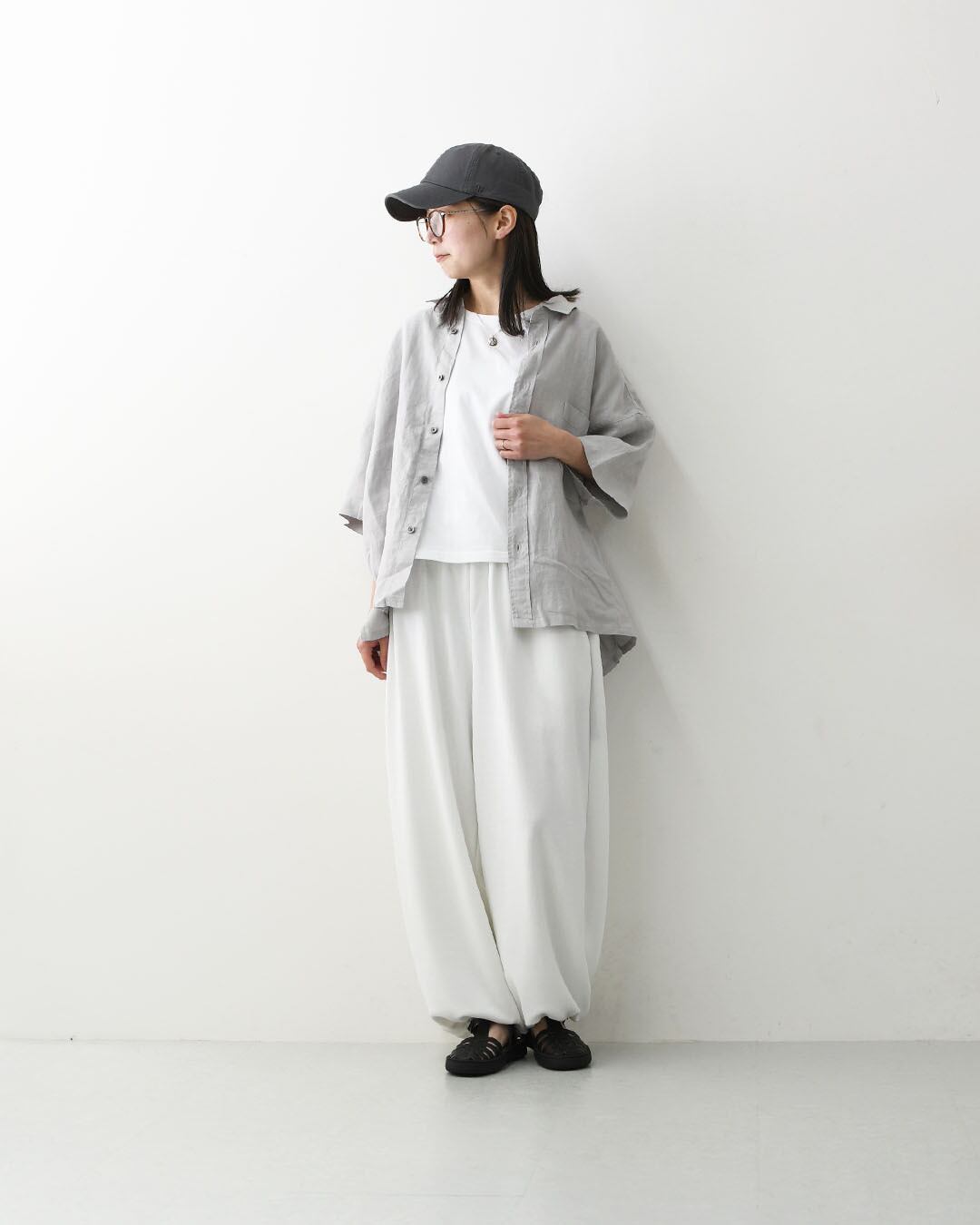 パンツ wouldntdothesamecry mizuiro ind [ミズイロ インド] fleece drawstring hem PT [1-260104