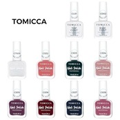 TOMICCA 速乾マニキュア、トップコートベースコート2本セット、速乾ピーラブルマニキュア、水性透明ベースコート、ナチュラルナチュラル艶トップコート、カラーマニキュアと合わせて使用??可能 15ml×2