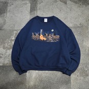humor deer print sweat